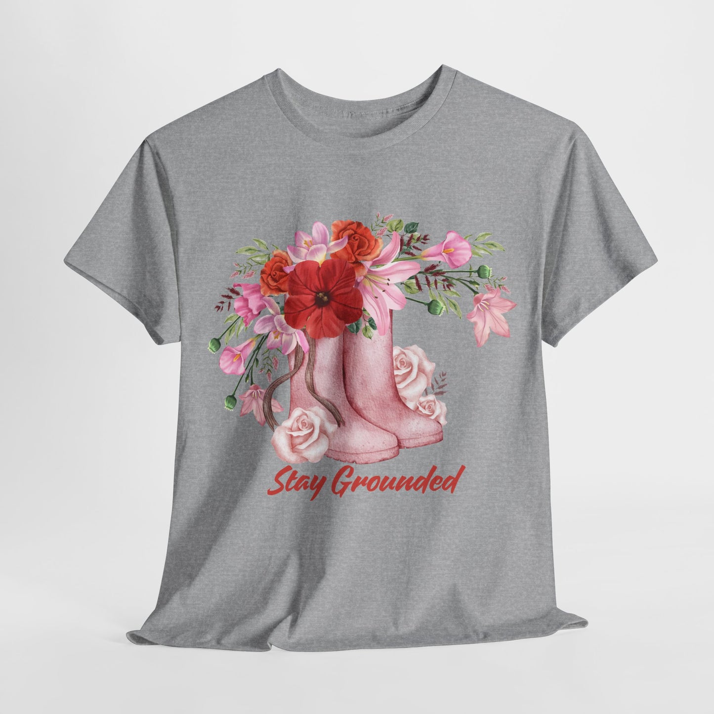 Vintage Boots and Flowers Tee Shirt