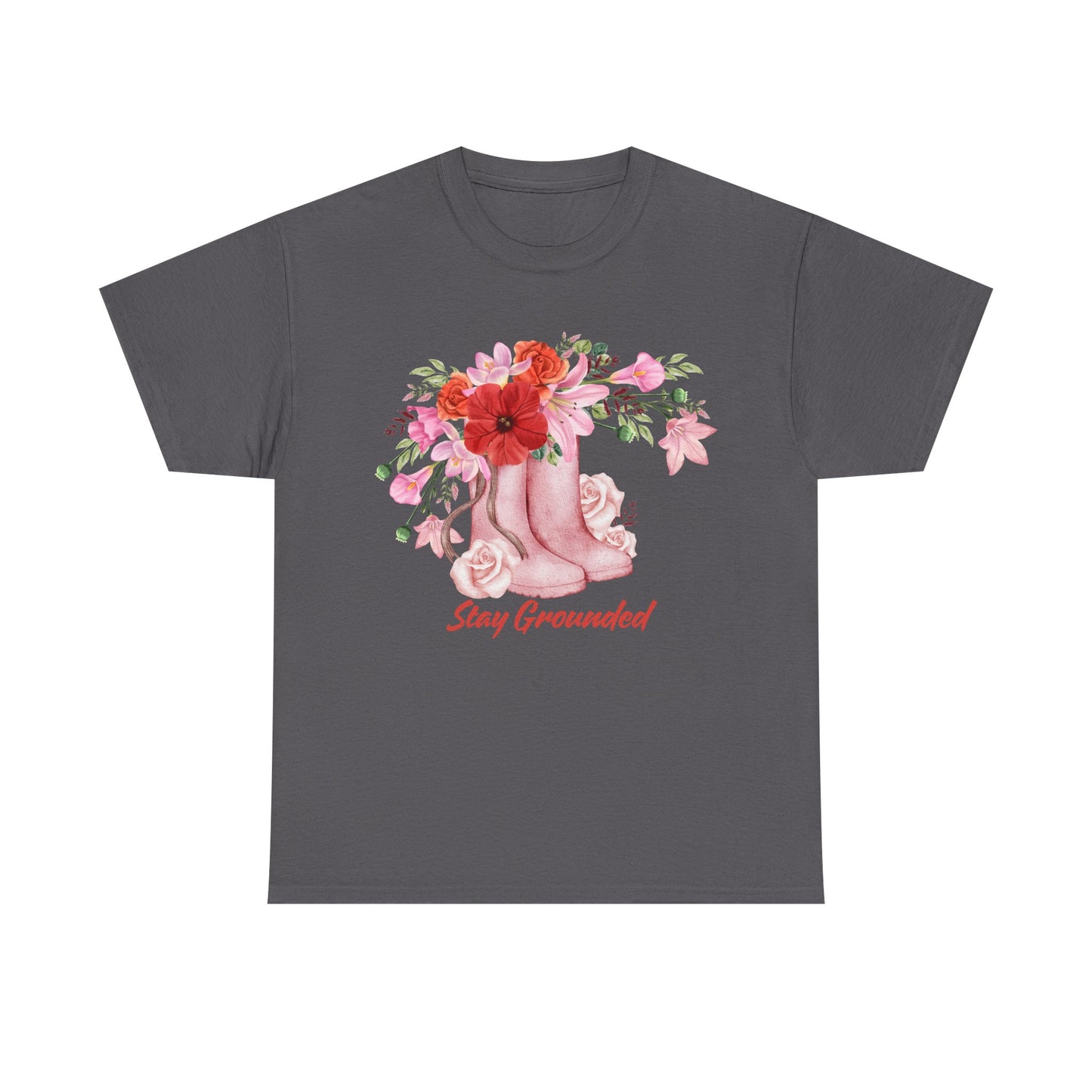 Vintage Boots and Flowers Tee Shirt