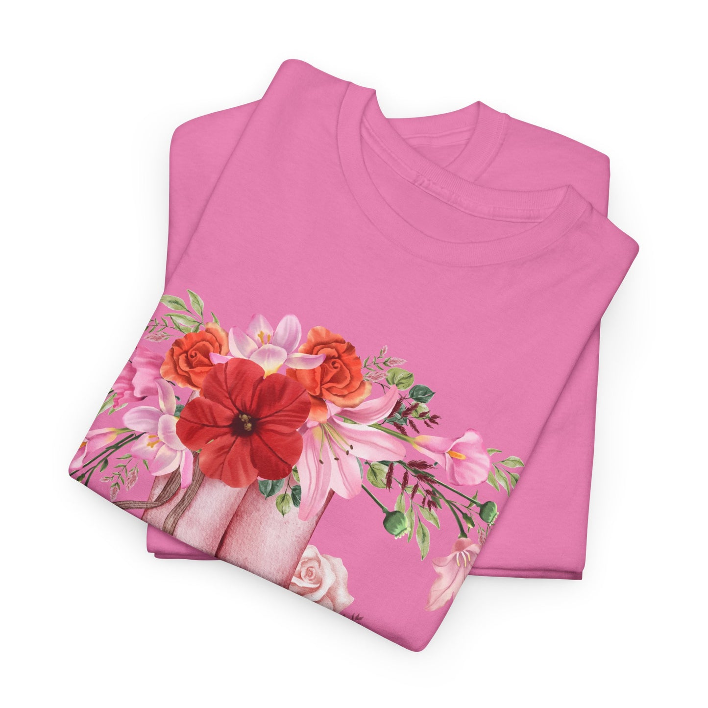 Vintage Boots and Flowers Tee Shirt