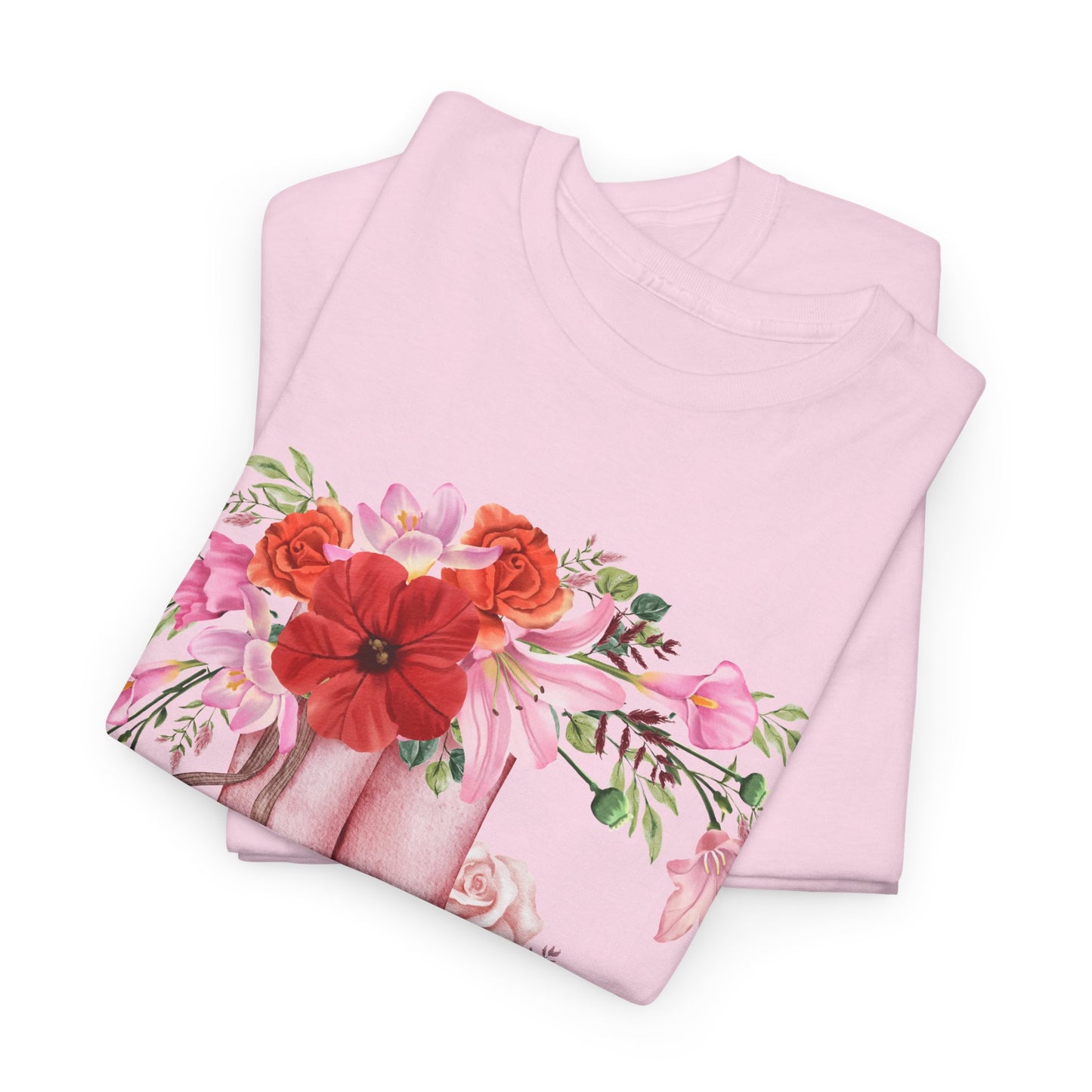 Vintage Boots and Flowers Tee Shirt